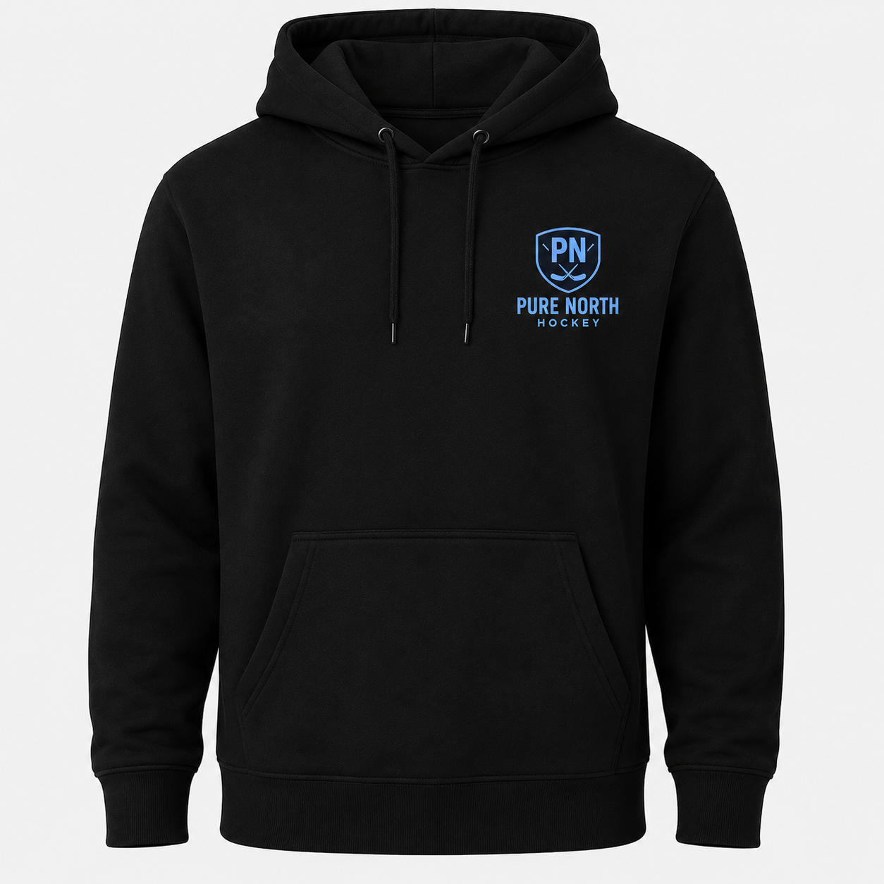 Adult-Pure North Hockey Hoodie – Black