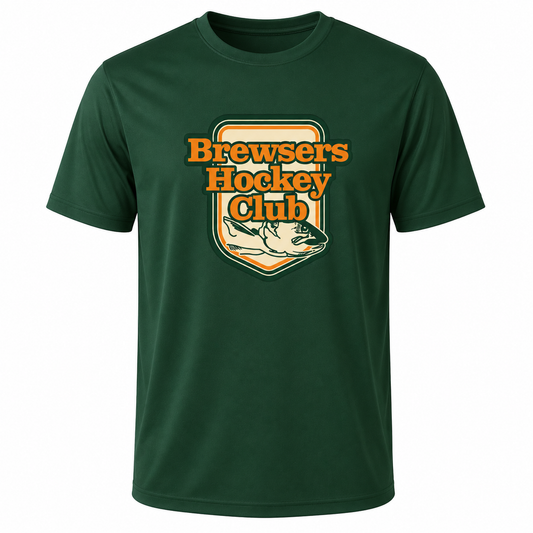 Brewsers Hockey Club Performance Tee – Forest Green