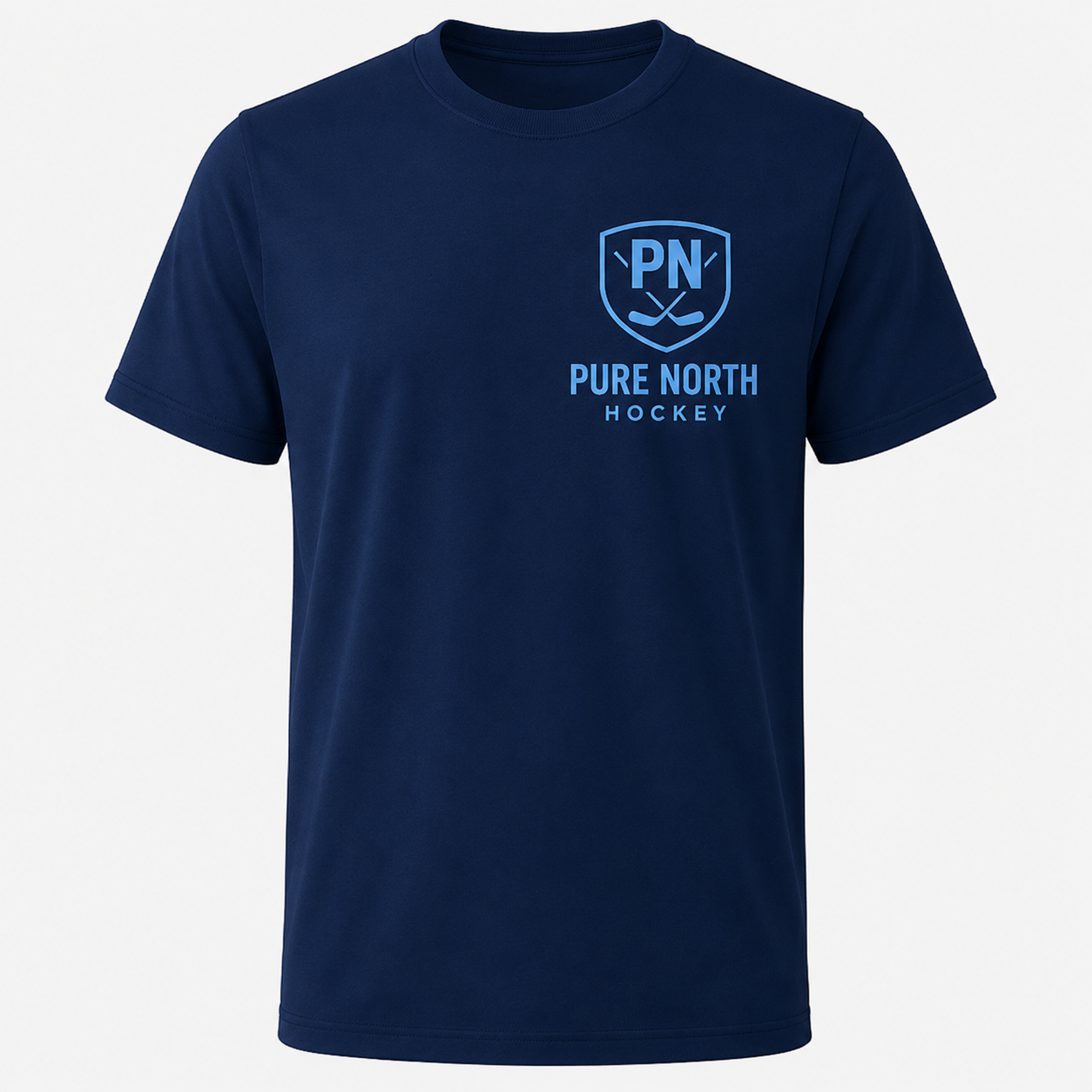 Adult-Pure North Hockey Performance Tee – Navy