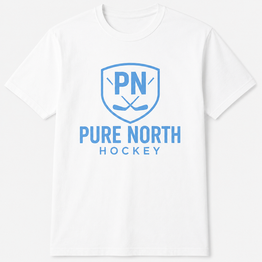 Adult Pure North Hockey Performance Tee – White